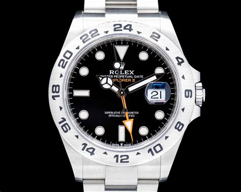 rolex explorer 2 cinturino logo riportato|rolex explorer 226570.